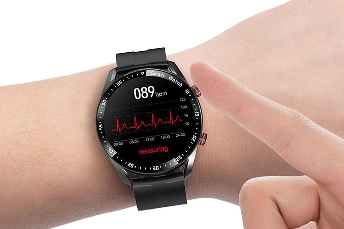 Bluetooth Smart Watch Sleep ECG Monitoring Sport Tracker-TPU Strap