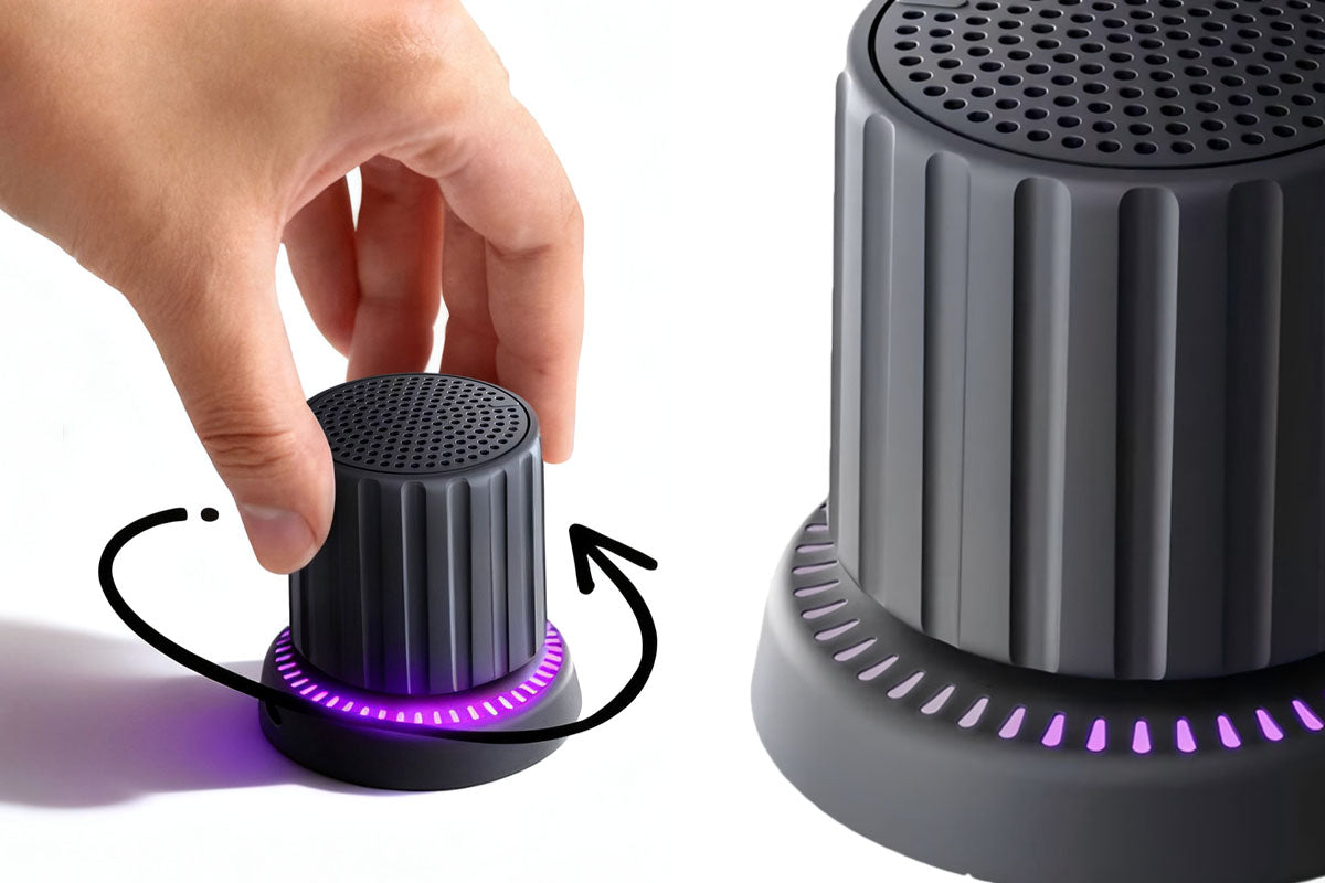 Magnetic Knob Speaker Bluetooth TWS with RGB Light