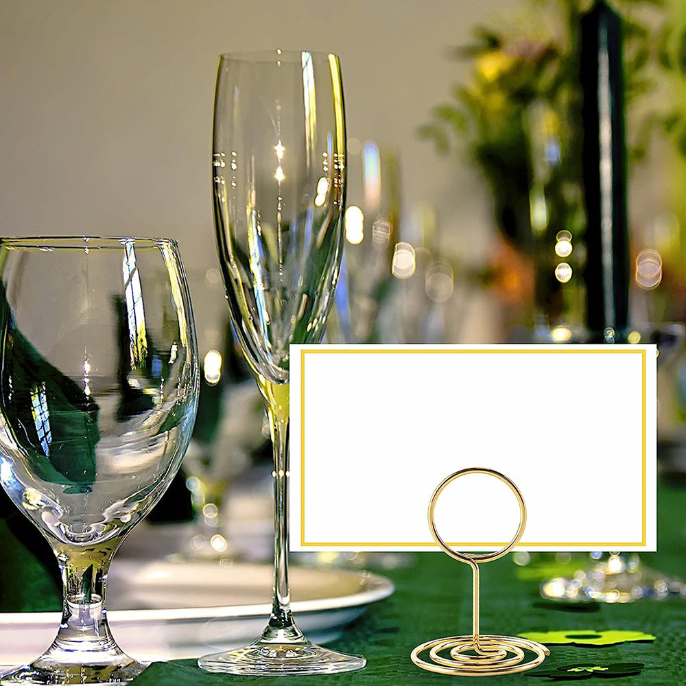 60Pcs Table Card Clip Stand for Party Wedding Decor- Silver and Gold