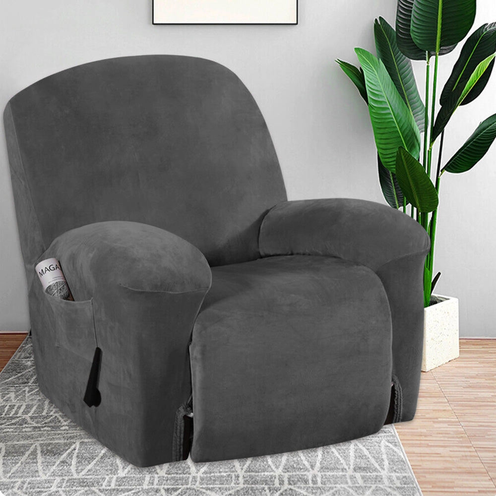 Recliner Chair Cover Recliner Stretch Sofa Slipcover Separate 4 Pieces Recliner Couch Covers