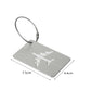 4Pcs Portable Aluminum Alloy Anti Loss Luggage Tags Travel ID Labels