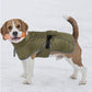 Winter Dog Coat-Waterproof Cold Weather Jacket for Small Large Breeds-Green