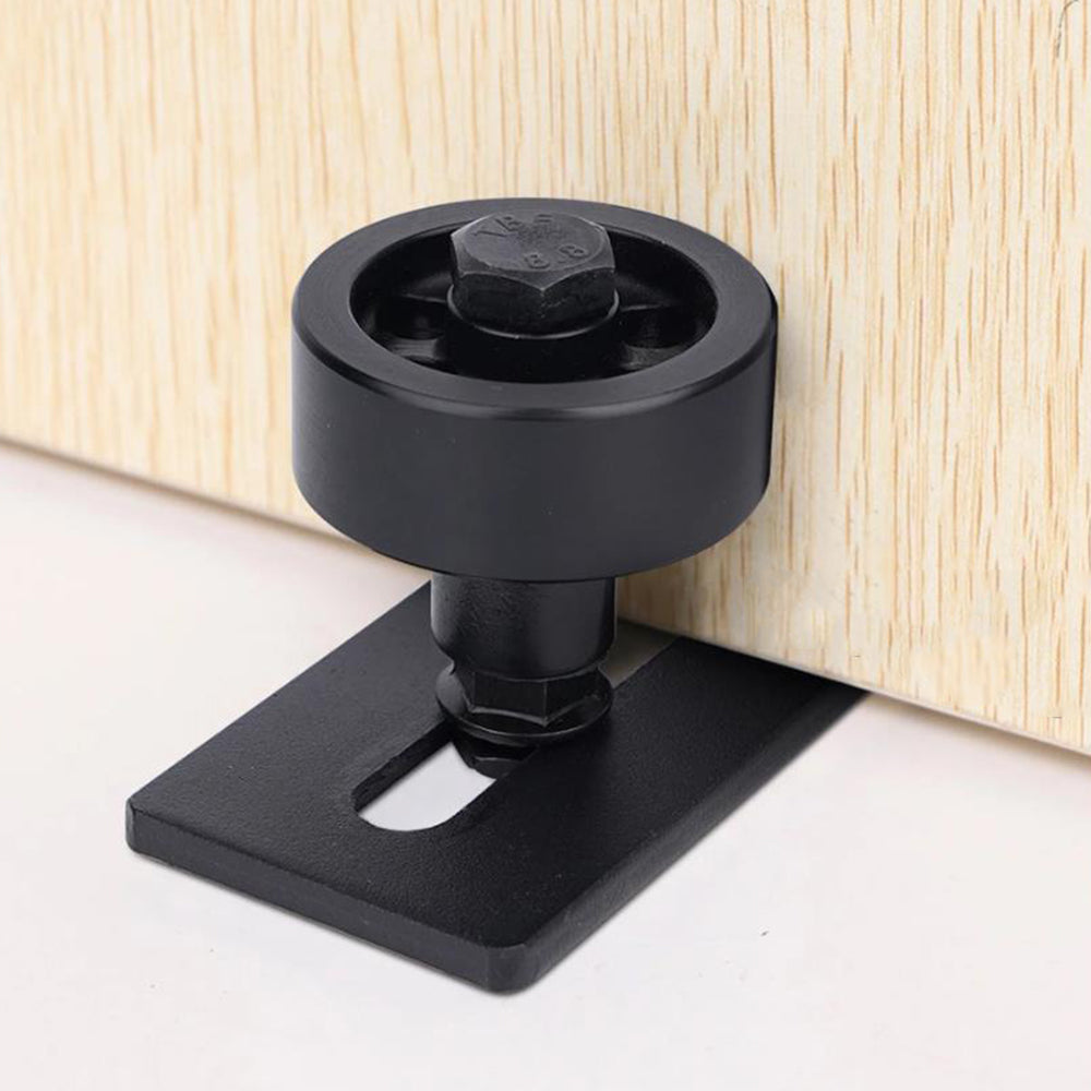 4Pcs Wall Mounted Sliding Barn Door Floor Guide for Flush Bottom Adjustable Stay Rollers