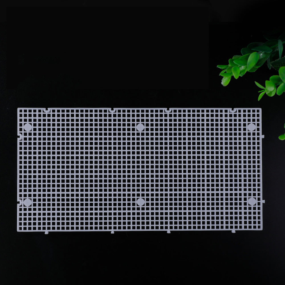 8 Piece Plastic Aquarium Grid Divider Set for Fish Tanks and Breeding