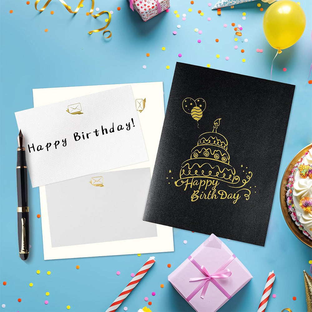 3D Pop Up Happy Birthday Card with Envelope