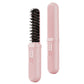 2Pcs Negative Ion Electric Hair Straightener Brush Curler Lazy Comb Hot Flat Artifact