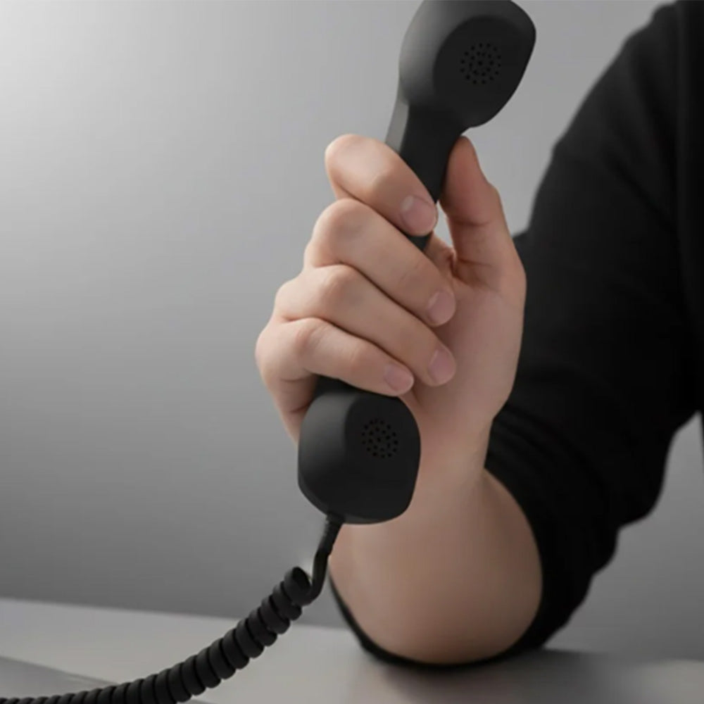 1M Retro Wired Handheld Telephone Handset with Microphone Type C Plug for Smartphones PC