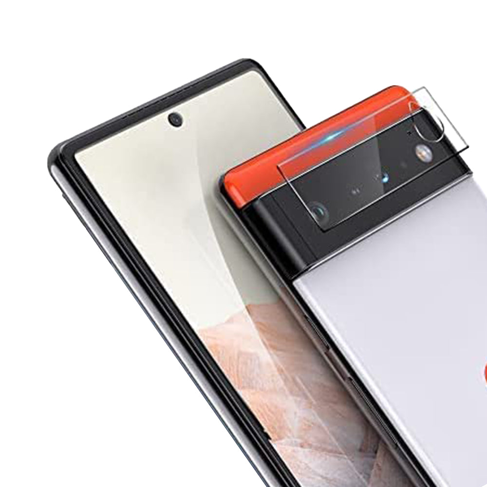 8Pcs Set Tempered Glass Screen Protectors and Camera Lens Protectors Compatible with Google Pixel 6