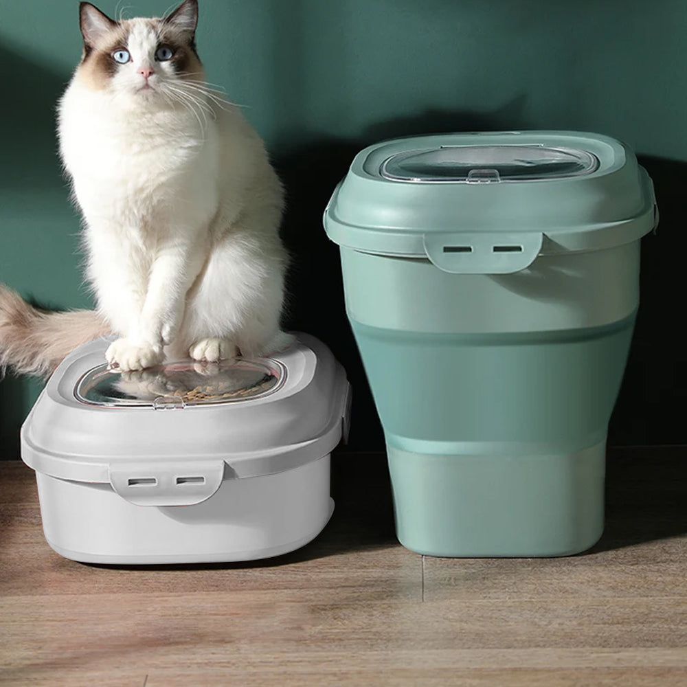 Collapsible Dog Pet Food Storage Container