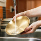 4Pcs Stainless Steel Pet Bowls Durable Shallow Pet Feeding Dishes for Cats Dogs-Gold