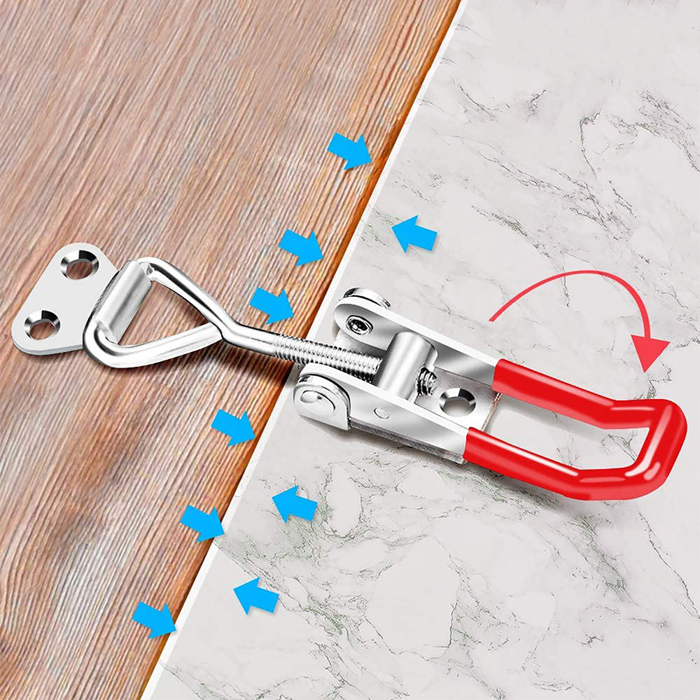 4 PCS Toggle Latch Quick Release Over Centre Latch Zinc Plated Iron for Door Window Cabinet