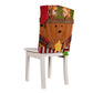 Christmas Chair Covers with Santa Hat for Holiday Dinner Party