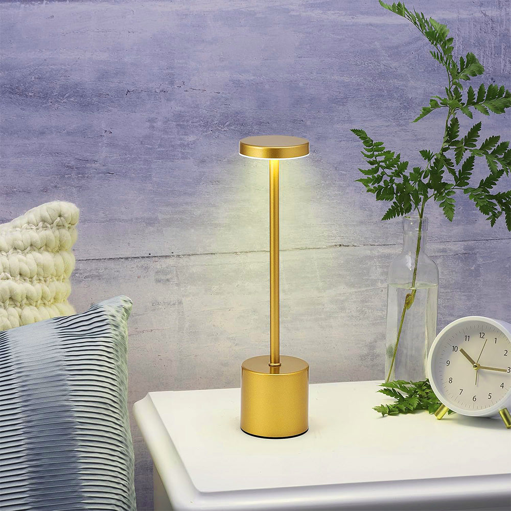 Three Color Rechargeable Touch Cordless Table Lamp for Dining Room