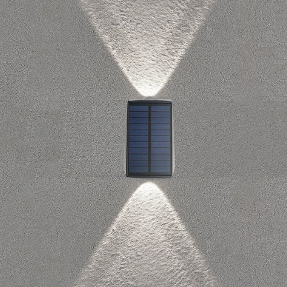 Solar Wall Light Up and Down Outdoor Water Resistant Landscape Light Fence Yard Lamp