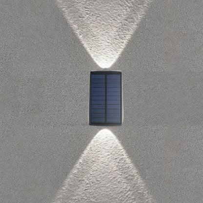 Solar Wall Light Up and Down Outdoor Water Resistant Landscape Light Fence Yard Lamp