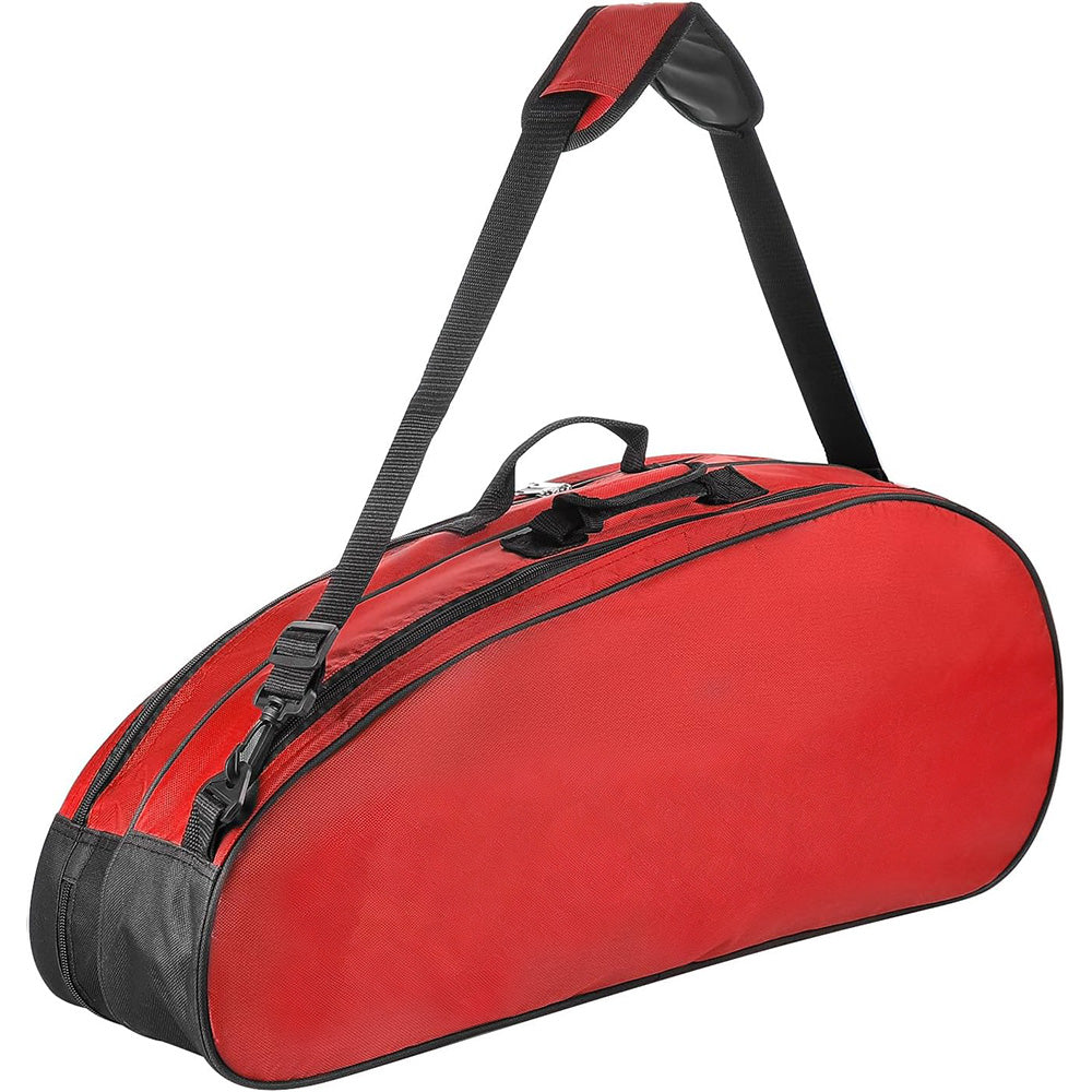 Badminton Bag for 4 to 6 Rackets with Shoe Compartment and Shoulder Strap