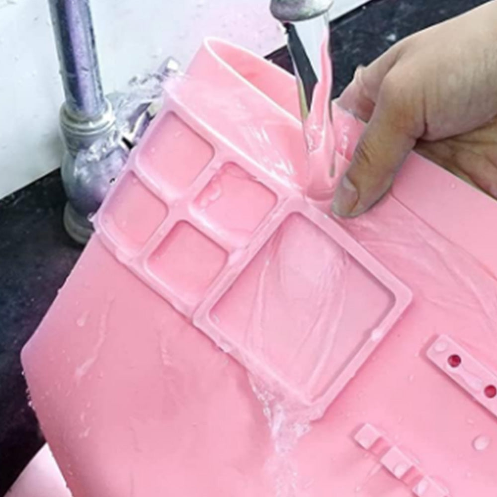 Non-Stick Silicone Drawing Board Pigment Palette Silicone Painting Mat Clay Mat
