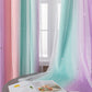 Colorful Double-Layer Blackout Curtain for Bedroom Decor with Laser-Cut Star Design