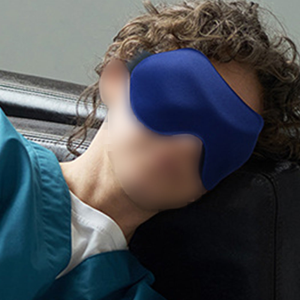 3D Full Blackout Sleep Mask Cooling Memory Foam Eye Mask Adjustable Headband