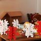 8Pcs 3D Wooden Snowflake Table Decor Christmas Winter Wonderland Centerpiece