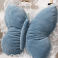 Butterfly Shape Throw Pillow with Lace Ruffle Trim Decorative Cushion Home Decor Cushion Butterfly Velvet Throw Pillow