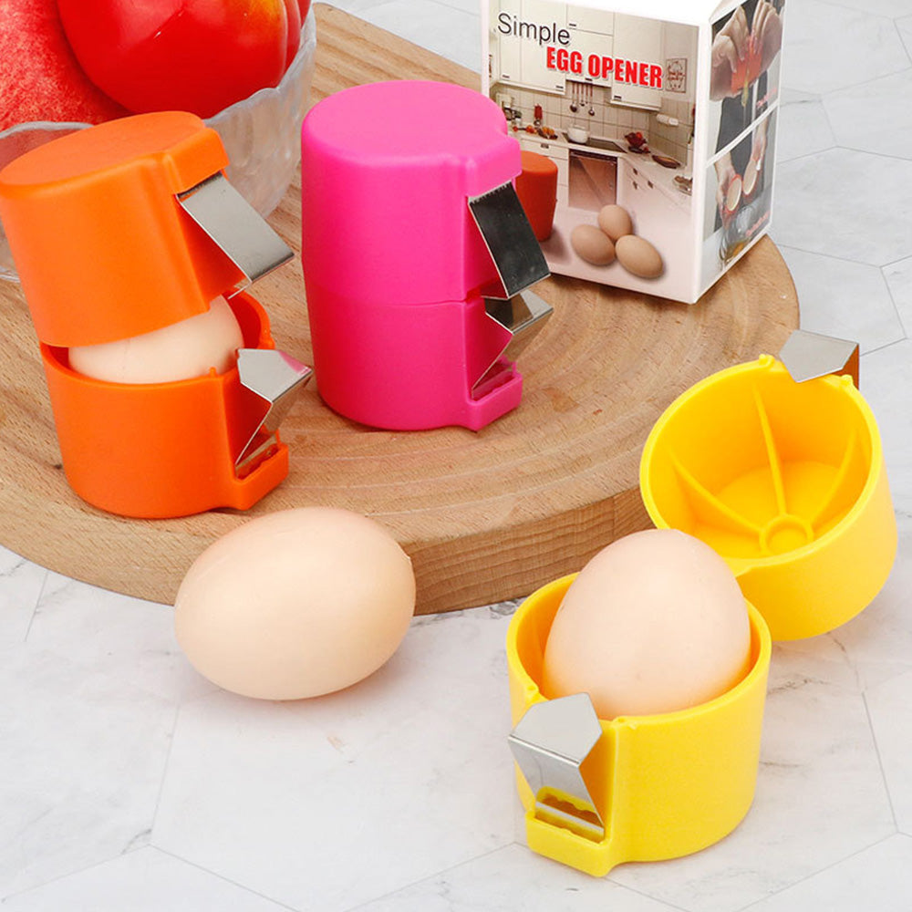 3Pcs Egg Shell Opener Egg Cracker Tool For Raw Eggs Handheld Eggs Breaker
