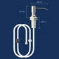 2Pcs Kitchen Sink Soap Dispenser Stainless Steel Hand Liquid Pump with 1.2m Tube Kit