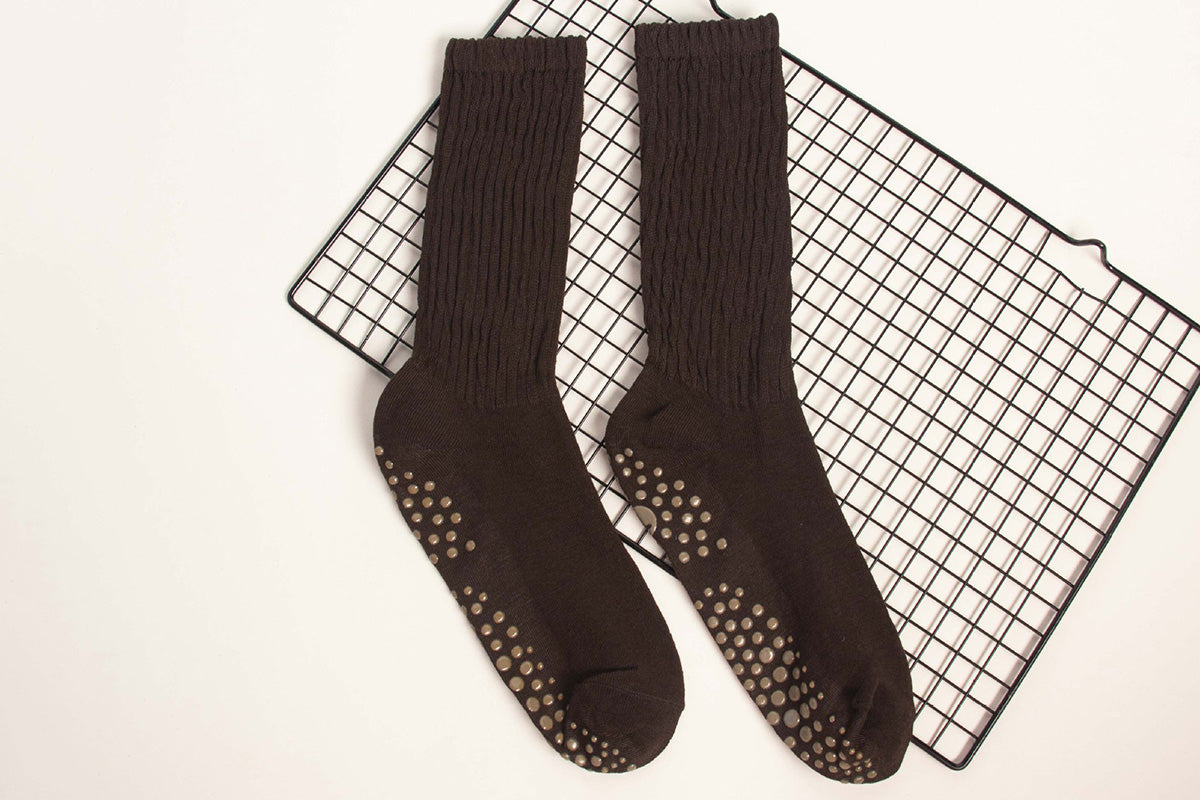 2 Pack Non-Slip Grip Socks for Yoga Pilates