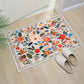 Washable Boho Floral Small Area Rug Indoor Entrance Door Mat