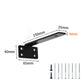 2Pcs Hidden Shelf Brackets 0.4 cm Thick for Floating Shelf Support