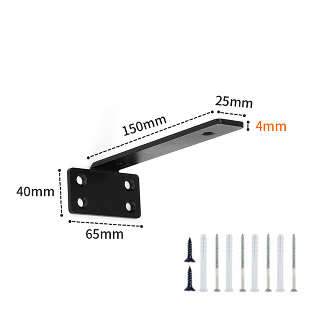 2Pcs Hidden Shelf Brackets 0.4 cm Thick for Floating Shelf Support