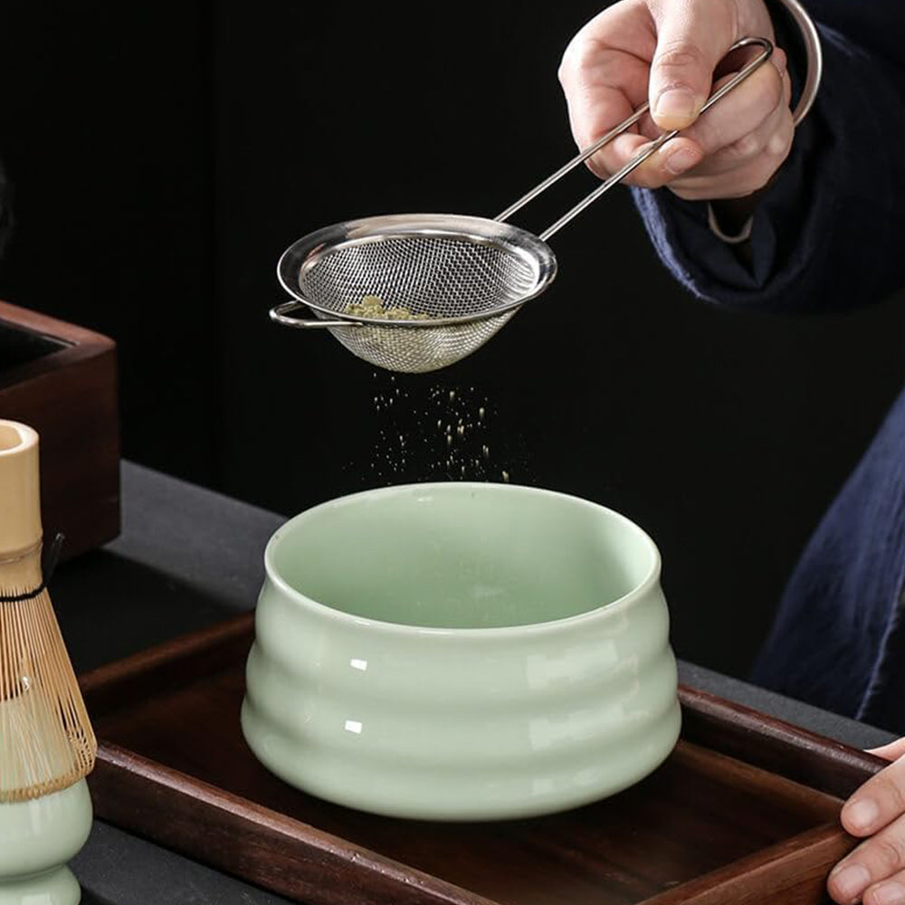 4Pcs Traditional Matcha Tea Set Bowl Whisk Scoop Accessories