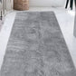 Non Slip Shaggy Bath Mat Ultra Soft Thick Fluffy Pile Non Slip Bath Rug-Grey