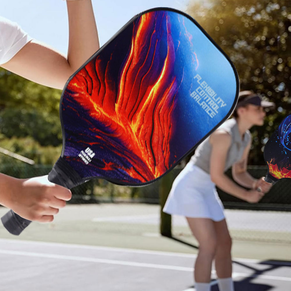 Fiberglass Pickleball Paddles With 4 Balls Pickleball Rackets Set