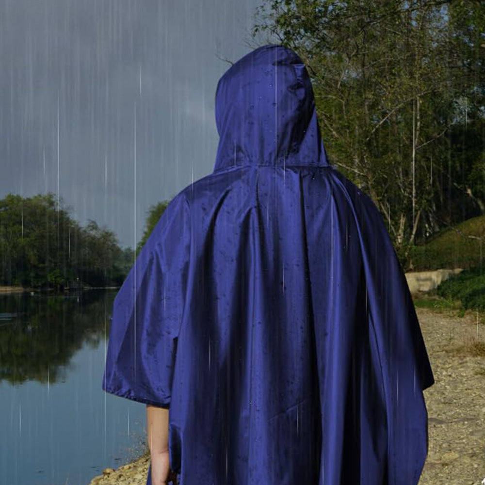 3 in 1 Portable Rain Poncho Waterproof Lightweight Emergency Raincoat with Pocket