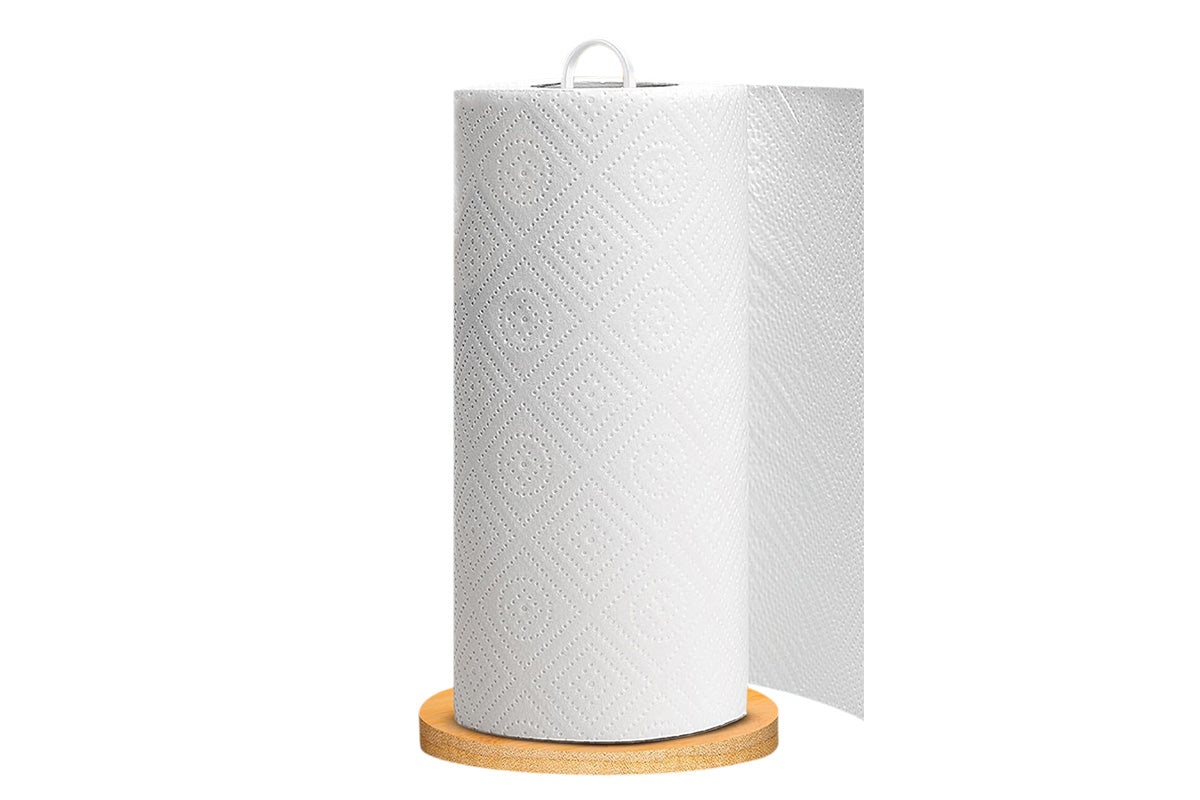 Paper Towel Holder Freestanding for Kitchen Countertop with Non Slip Base