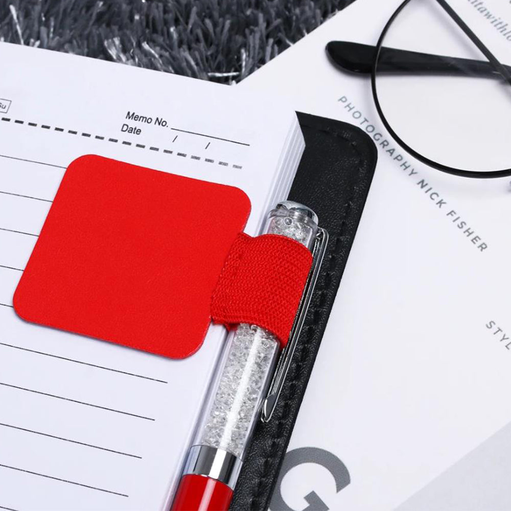 3Pcs Self-adhesive Elastic Loop Pen Holder for Notebooks and Tablets