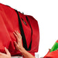 Handy Laundry Rolling Christmas Tree Storage Bag With Handle For Easy Transport-Red