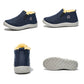 Women Water Resistant Warm Slip-On Shoes with Non-Slip Sole-Blue