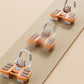4 Wheel Automatic Rebound Ab Roller with Elbow Support Abdominal Exercise Machine