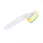 5Pcs Kitchen Soap Dispenser Sponge Brush with Handle Set-1 Handle+5 Sponge