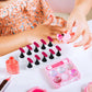 2 Sets Acrylic Magnetic Fake Nails Display Stand for Nails Painting Practices