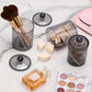 4 Pack Round Cotton Swab Holder with Lid Cleaning Floss Container