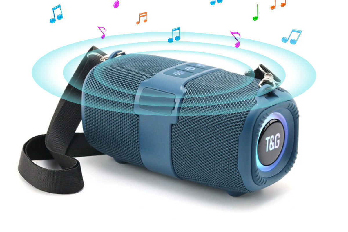 Portable Bluetooth Speaker, Portable Speaker, Bluetooth Speakers Wireless, LED Light Speaker Speakers Wireless Speaker with TF AUX FM for Shower Pool Party