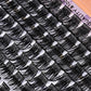 Dark Brown Natural Cluster Lashes DIY Fluffy Individual Reusable for Light Hair