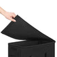 65L Laundry Basket with Wheels Lid Handle Foldable Dirty Clothes Basket for Home Dorm