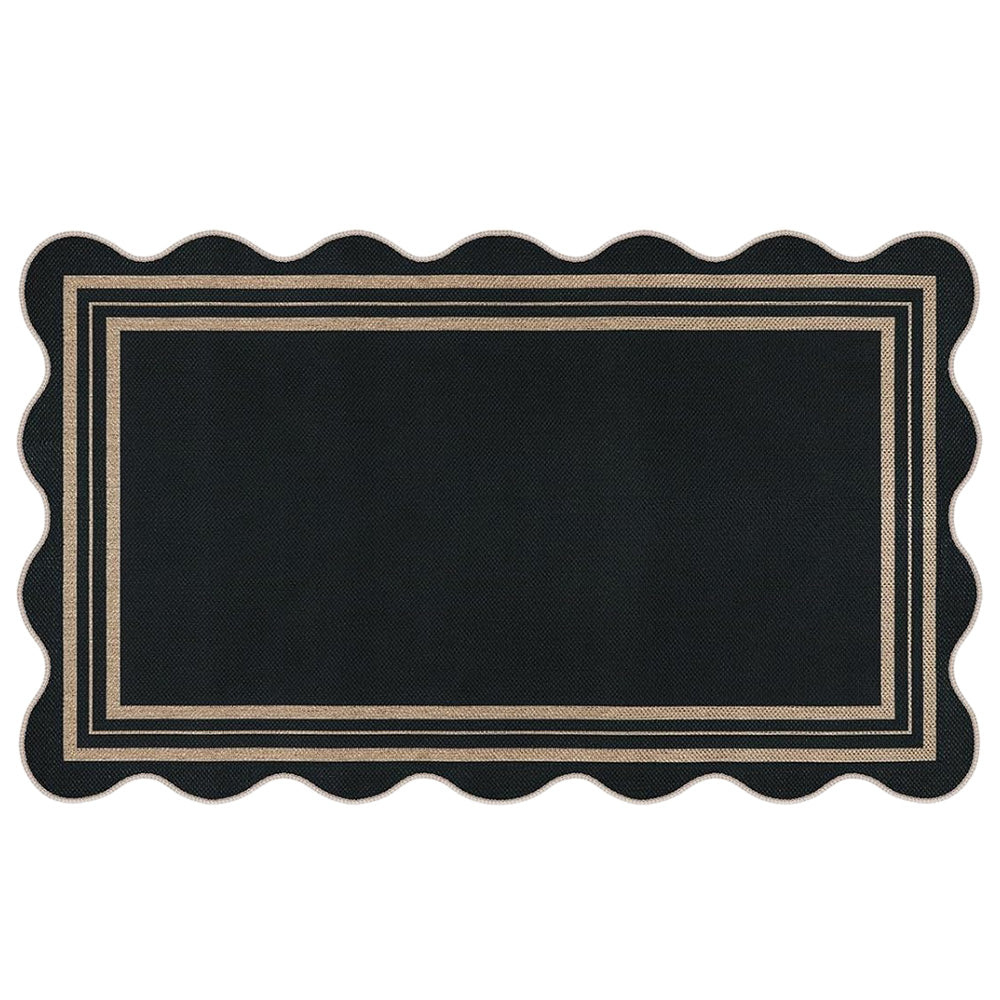 Geometric Crystal Velvet Area Rug Washable Floor Mat for Home-Style 1