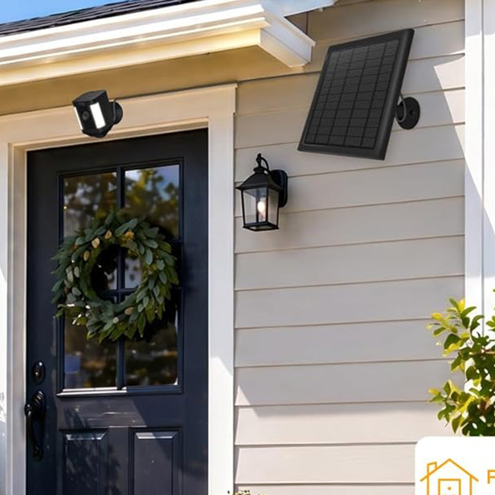8W Solar Panel Charger Compatible with Ring Stick Up Cam Battery
