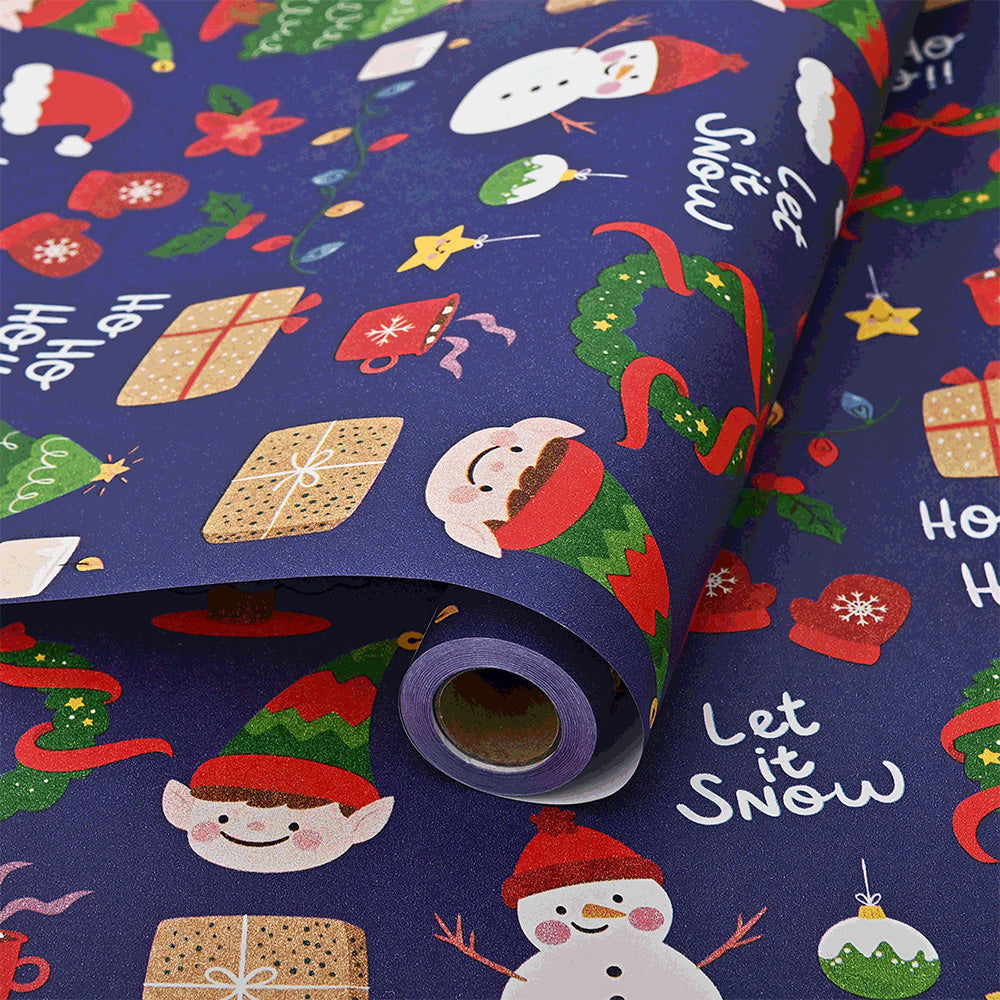 Christmas Wrapping Paper for Gift Wrap Party Decor and DIY Crafts