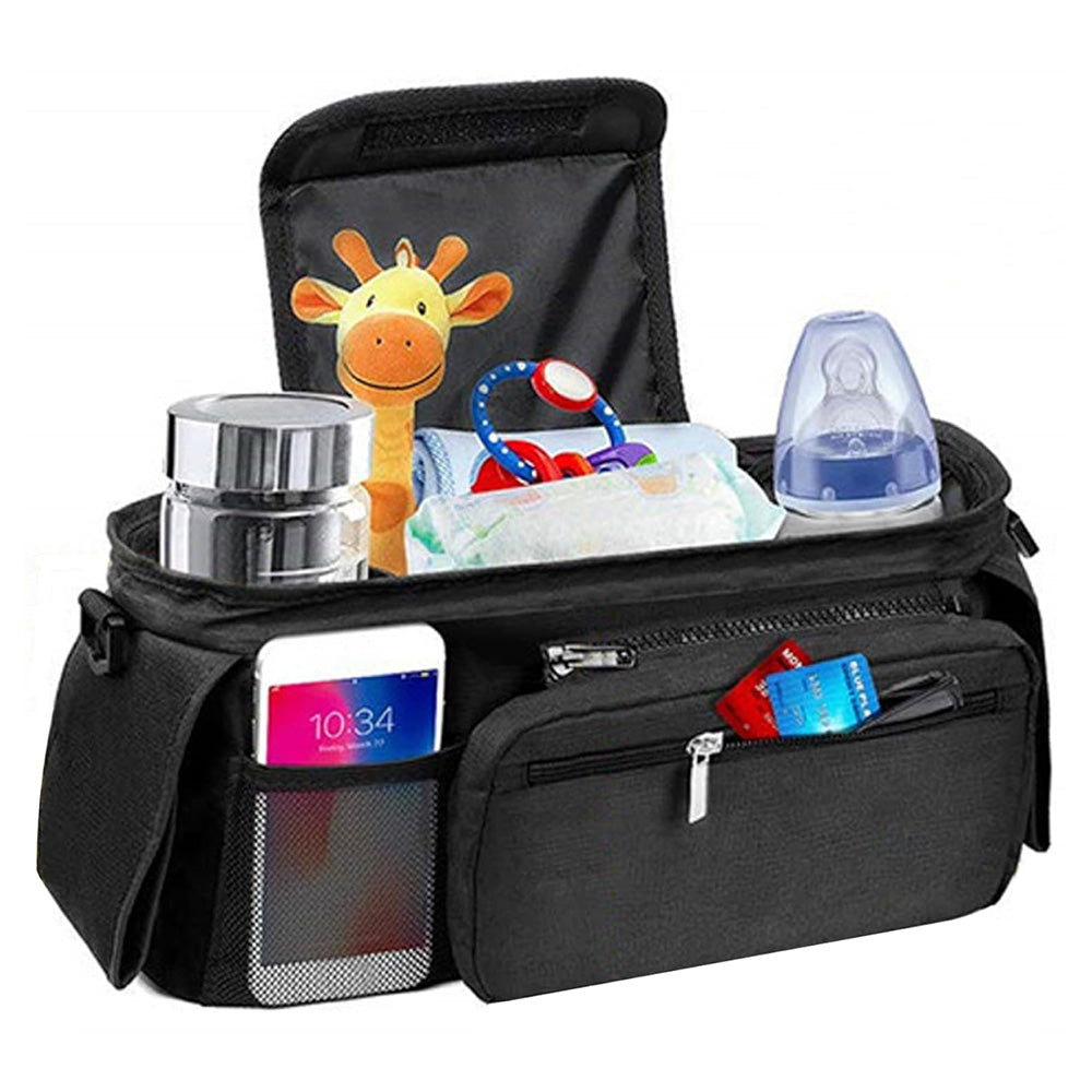 Universal Stroller Organizer with Cup Holder and Shoulder Strap